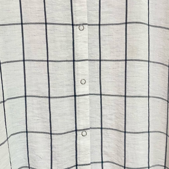 ASOS | Grid Linen Top - Picture 4 of 5